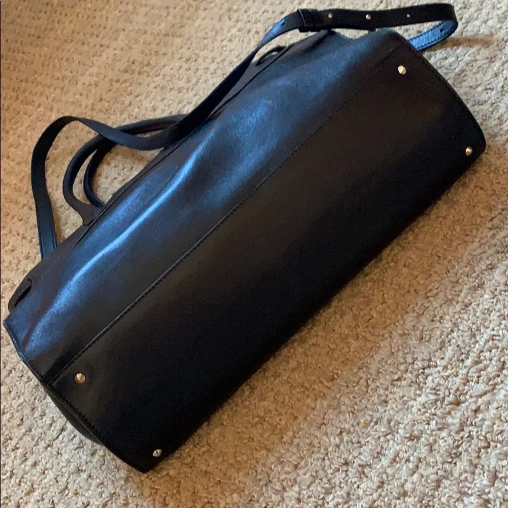 Cuyana Black Leather Work Satchel - Picture 2 of 8